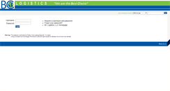 Desktop Screenshot of bclogistics.ts2000.net