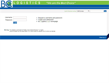 Tablet Screenshot of bclogistics.ts2000.net